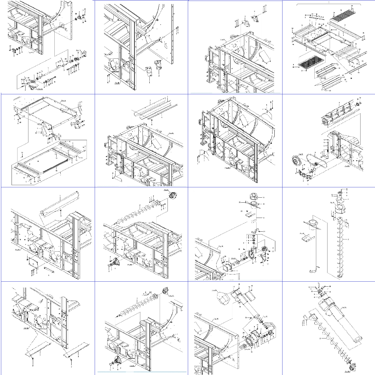 Quạt sàng khoan xoắn BỘ PHẬN ĐẬP